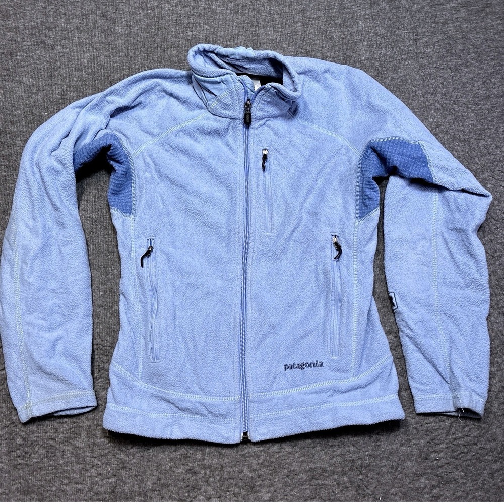 Patagonia R2 Fleece Jacket Womens XS Blue Full Zip Regulator Technical Outdoor